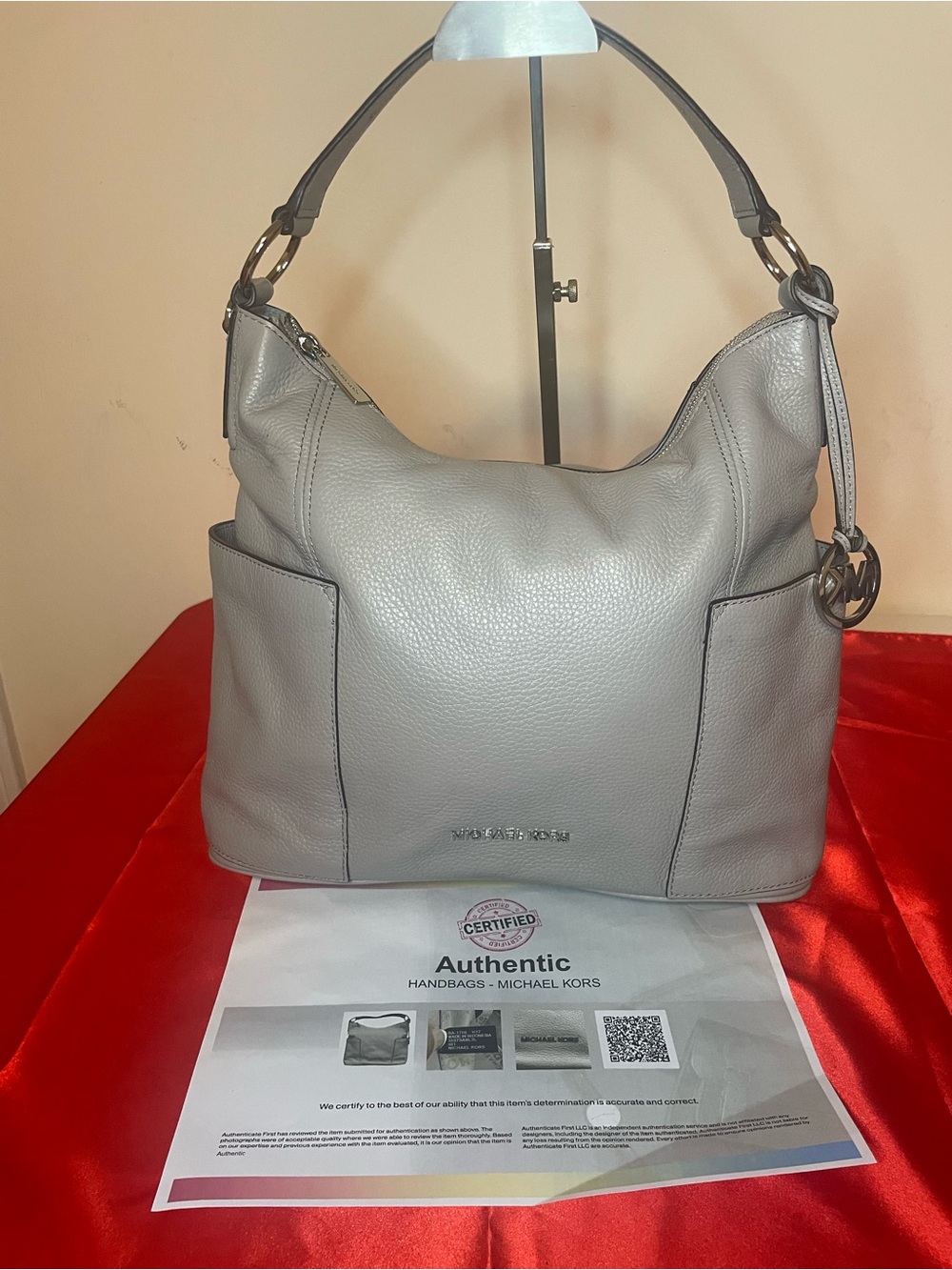 Authentic Michael Kors Purse #0103NCOA Anita Large Convertible Hobo